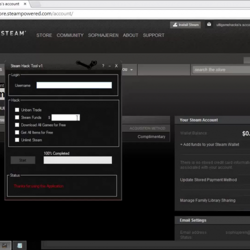 Steam Hack Tool v1 (Working as of April 2014)
