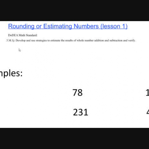 Rounding lesson 1