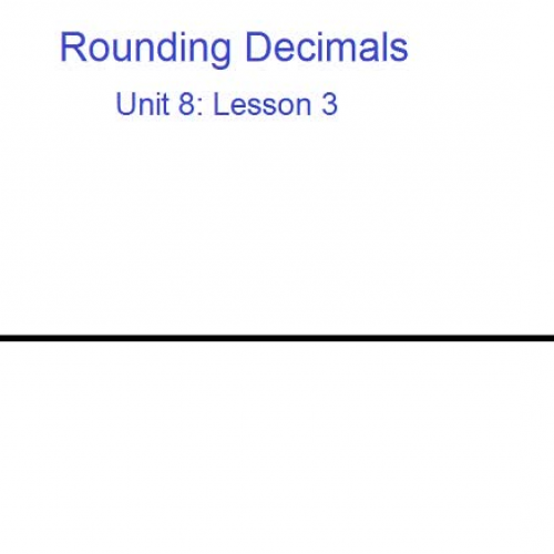 Rounding Decimals