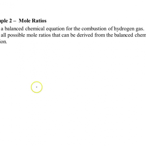 ex 2 - mole ratios