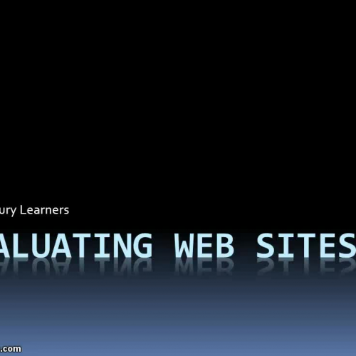 evaluating websites