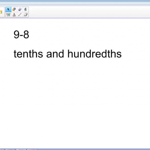 9-8 tenths and hundredths