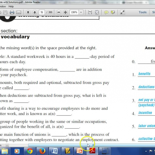 ch. 6 Review for Workbook Sheet