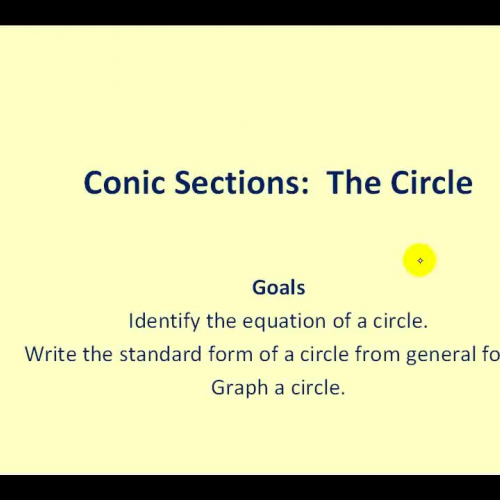 Conic Sections_ The Circle