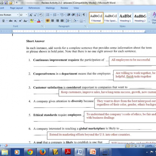 ch. 2 office - section 2 review