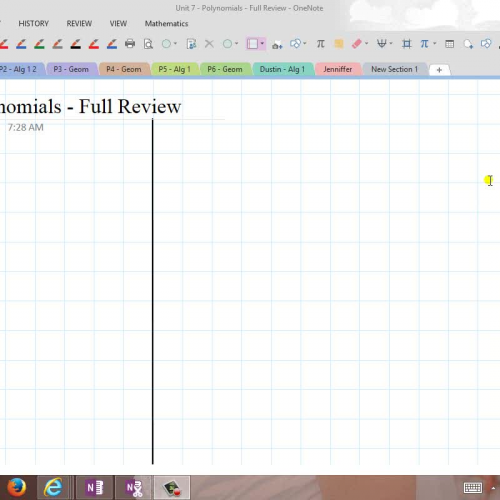 Unit 7 - Full Polynomial Review - Video