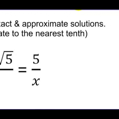 10-3 Example 4 Solving Radicals with Proporti