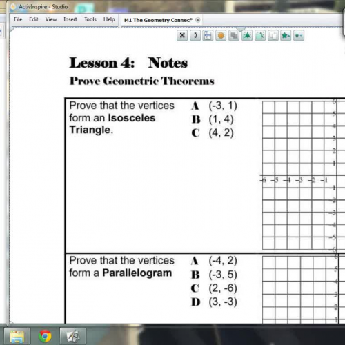 Lesson 4 - Prove Geometric Theorems (Part 2)