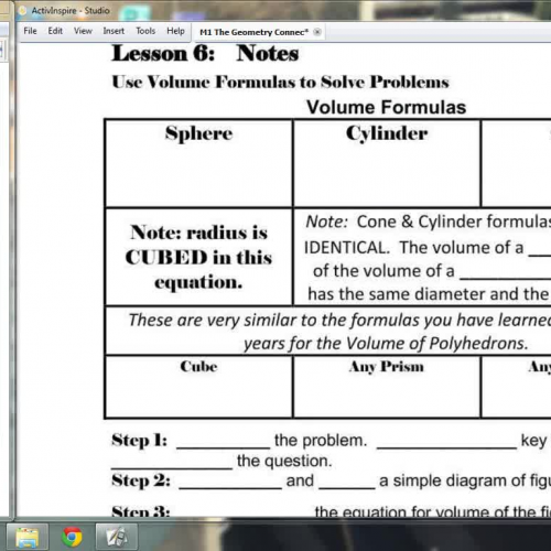 Lesson 6 - Use Volume Formulas to Solve Probl