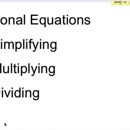 Simplifying Equations 1