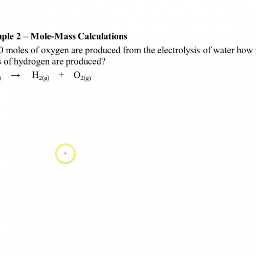 example 2 - mole-mass calculations