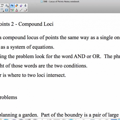 Locus of Points 2 - Compound
