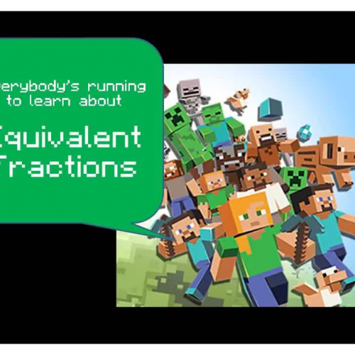 Equivalent Fractions (w/ Minecraft theme)