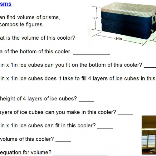 Volume of Prisms