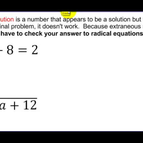 10-5 Example 2 Extraneous Solutions