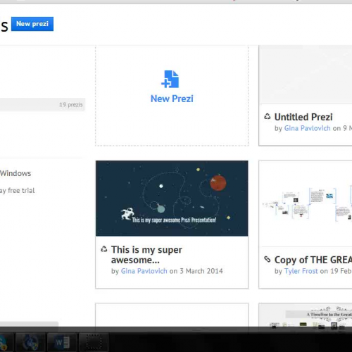 How to upload your prezi link