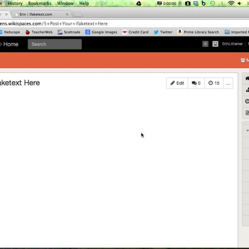 Upload Your ifaketext Onto the Wiki