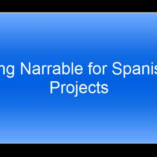 Spanish 2 Narrable how-to video