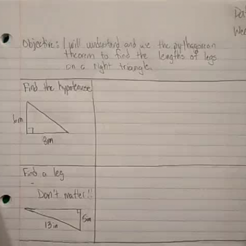 Pythagorean Theorem Review