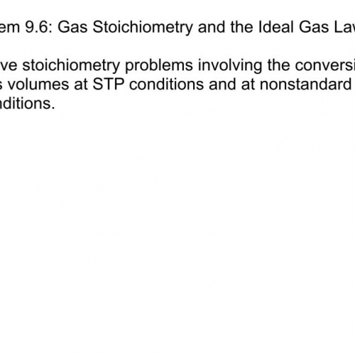 Chem9.6-Gas Stoichiometry