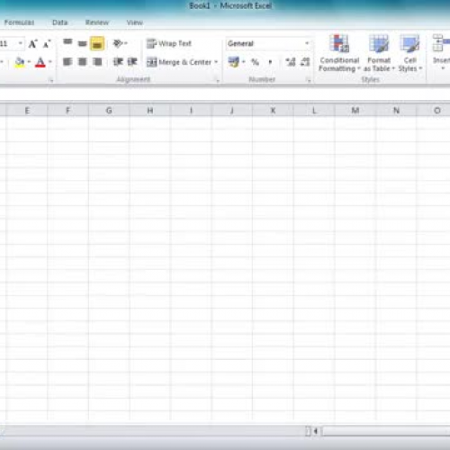 Excel 2010 Tutorial For Beginners #1 - Overvi