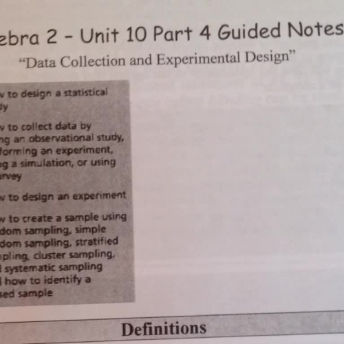 Unit 10 Part 4 B Data Collection and Experime