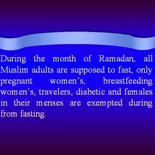 Ramadan ?Month of Fasting