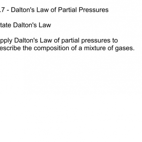 9.7 Dalton&#8217;s Law of Partial Pressures