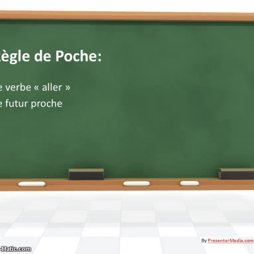 Le verbe aller et le futur proche