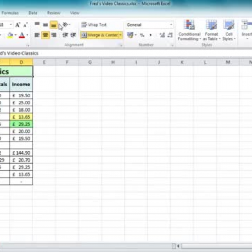 Excel 2010 Tutorial For Beginners #10 - Chart