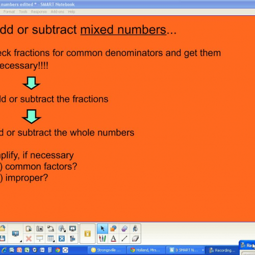 Add and Subtract Mixed Numbers