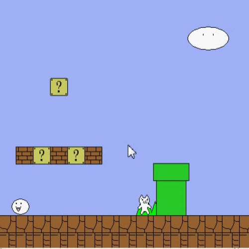 Cat Mario Win/Walktough Stage 1