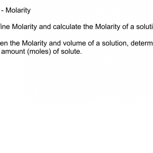 chem 9.8 molarity