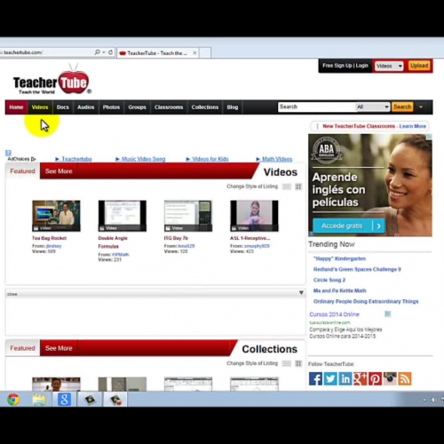 TeacherTube-ra bideoak igotzeko tutoriala