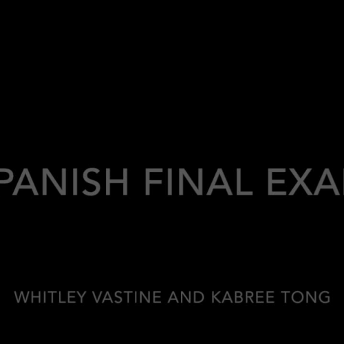 Whitley and Kabree Final Exam