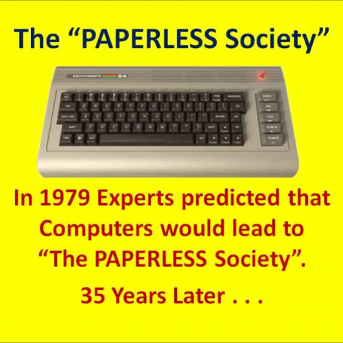 &quot;Paperless Society&quot;