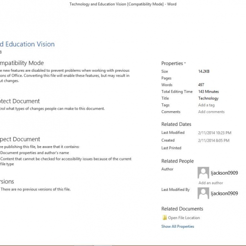 Save and Print Options in Word 2013