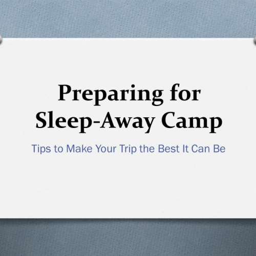 Preparing for Sleep-Away Camp - Speaking and 