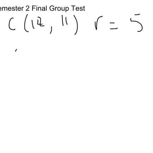 Algebra 2 Final Group Test