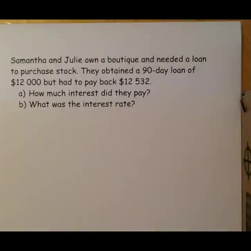 Calculating interest and interest rate._x264