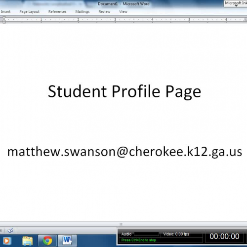 Student Profile Page