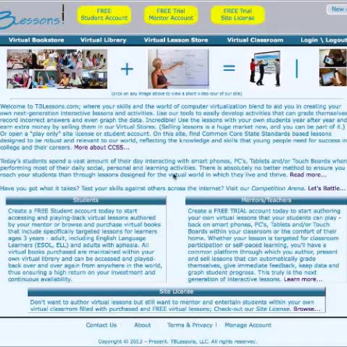 Tour of TBLessons.com