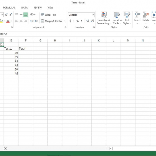 Merge &amp; Center &amp; Bold &amp; Underline
