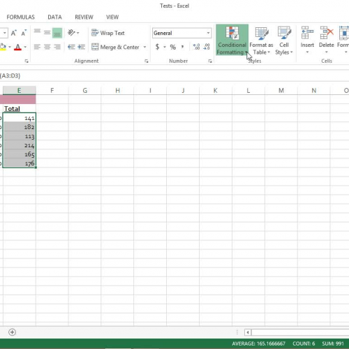 Conditional Formatting