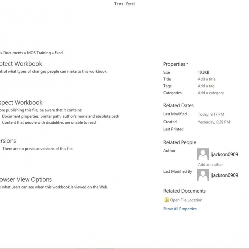 Doc Properties &amp; Accessibility