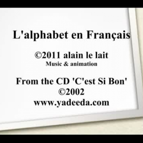 French alphabet - L&#8217;alphabet en Fran?ai