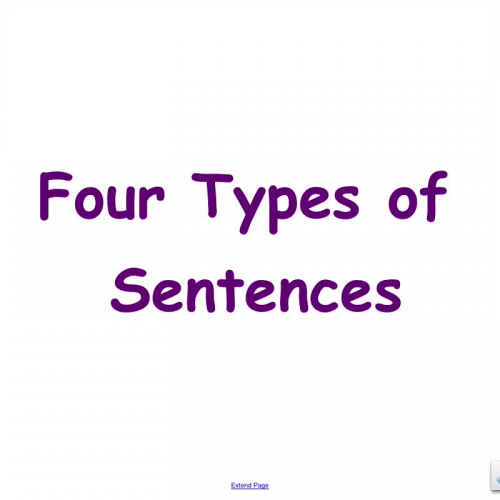 Four Types of Sentences