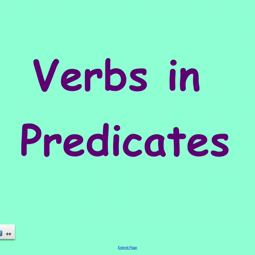 Verbs in Predicates