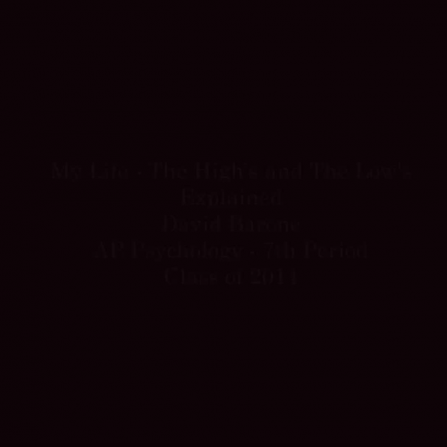 Music Video - David Barone AP Psych. 7