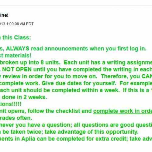 Introduction to the course